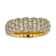 Load image into Gallery viewer, Half Set Diamond Domed Small Stretch Ring