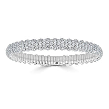 Load image into Gallery viewer, Diamond Domed Stretch Bracelet