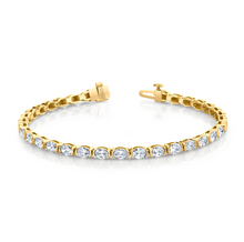 Load image into Gallery viewer, Oval Shape Straight Line Bracelet