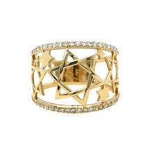 Load image into Gallery viewer, Star of David Diamond Ring