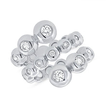 Load image into Gallery viewer, Diamond Bezel Wrap Ball Ring (Triple)