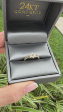 Load image into Gallery viewer, 14k Yellow Gold Star of David Diamond Link Ring