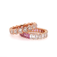 Load image into Gallery viewer, Undecided Pink Sapphire and Diamond band