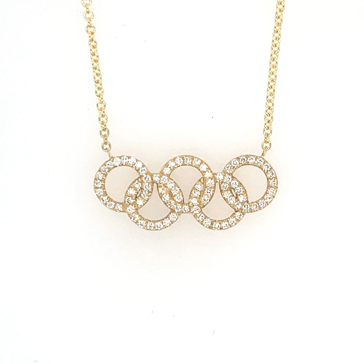 Olympic Rings Necklace 24kt Concierge