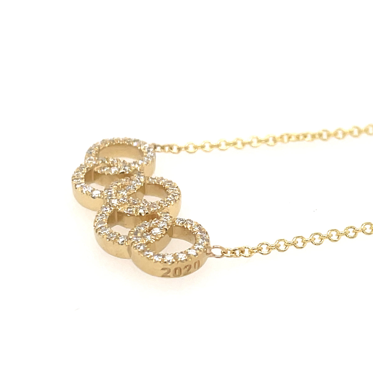 Olympic Rings Necklace 24kt Concierge