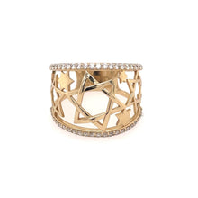 Load image into Gallery viewer, Star of David Diamond Ring
