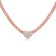 Load image into Gallery viewer, Hearts &amp; Love Chain Necklace