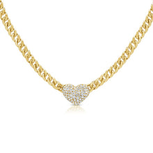 Load image into Gallery viewer, Hearts &amp; Love Chain Necklace