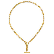 Load image into Gallery viewer, Polished Paperclip Toggle Necklace - 18"