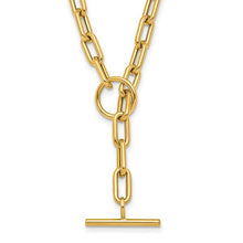 Load image into Gallery viewer, Polished Paperclip Toggle Necklace - 18"