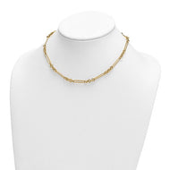 Polished Fancy Link Necklace - 16