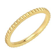 Fluted Stack Ring