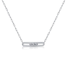 Load image into Gallery viewer, Bezel and Channel Set Fashion Necklace .07ct