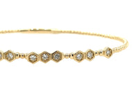 Diamond Hexagon Bangle