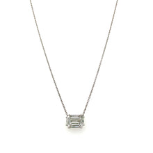 Load image into Gallery viewer, Emerald Illusion Solitaire Necklace