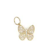 Diamond Butterfly Charm