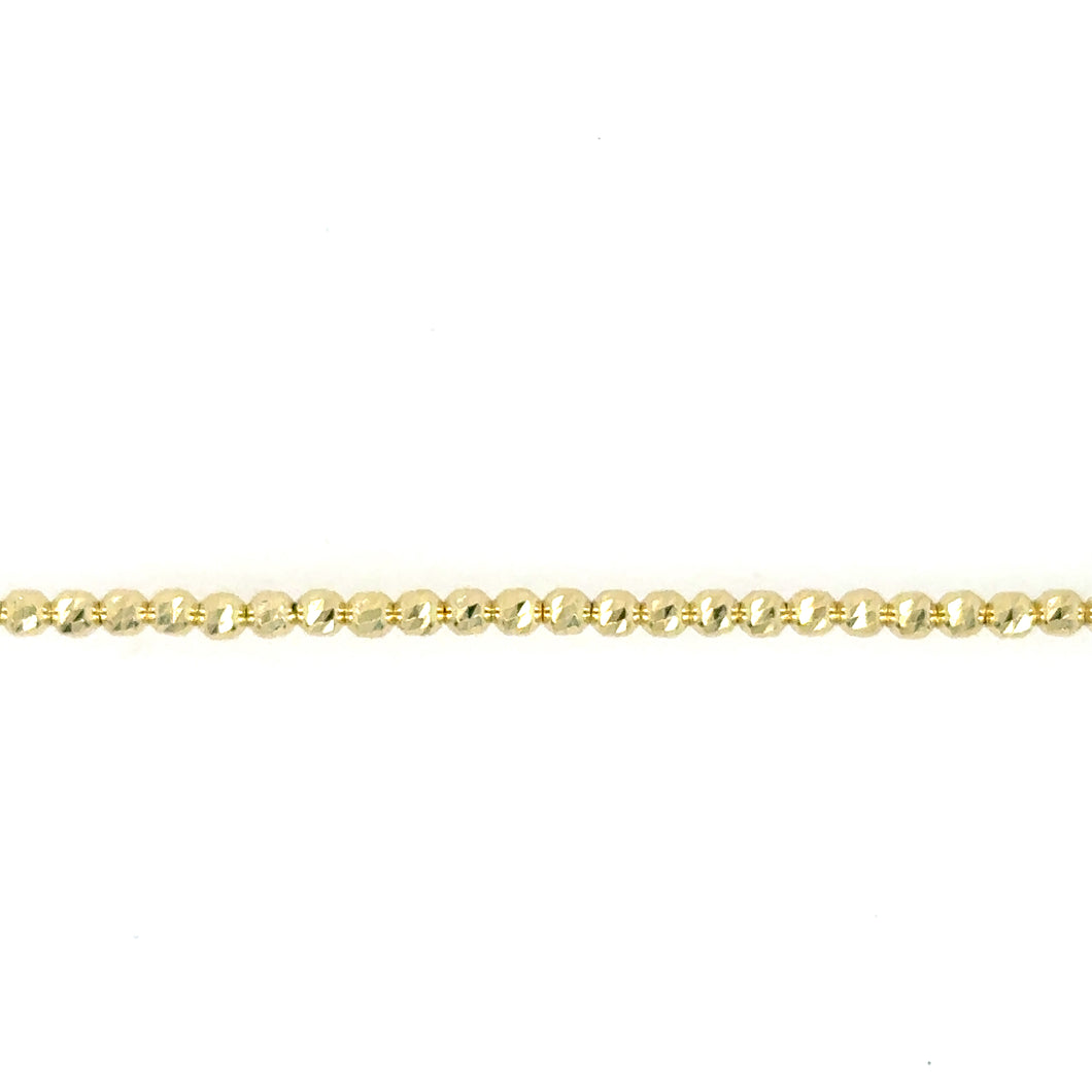 Double Diamond Cut Bead Bracelet