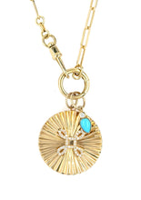 Load image into Gallery viewer, Turquoise Diamond Charm