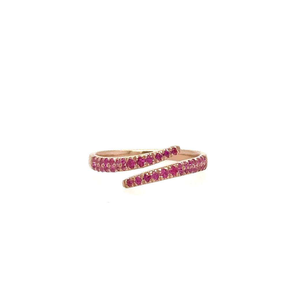 Pink Sapphire Pinky Ring
