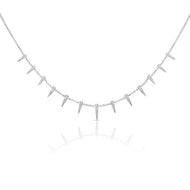 Geometric Station Necklace .24ct