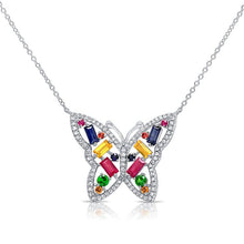 Load image into Gallery viewer, Butterfly Pendant Necklace 1.47ct