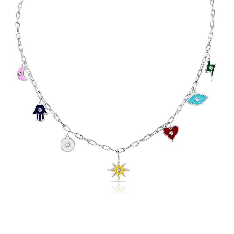 Hearts & Love Station Necklace