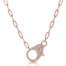Load image into Gallery viewer, Lobster Clasp Paperclip Necklace