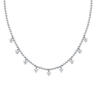 Diamond Station Necklace .99ct