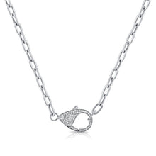 Load image into Gallery viewer, Paperclip Chain Lobster Clasp Necklace .18ct