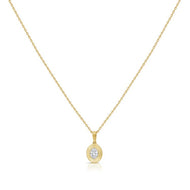 Solitaire Pendant Necklace .20ct