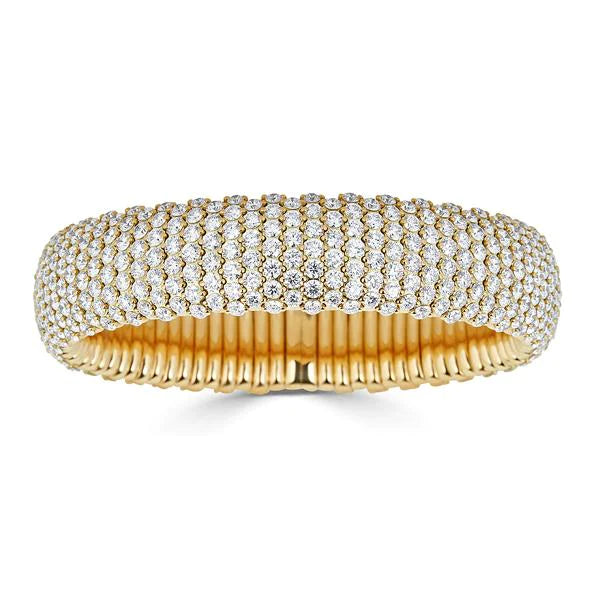 Medium Diamond Domed Stretch Bracelet