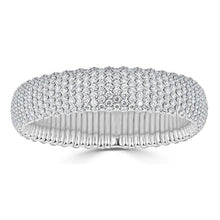 Load image into Gallery viewer, Medium Diamond Domed Stretch Bracelet