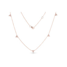 Load image into Gallery viewer, Hearts &amp; Love Station Necklace .21ct