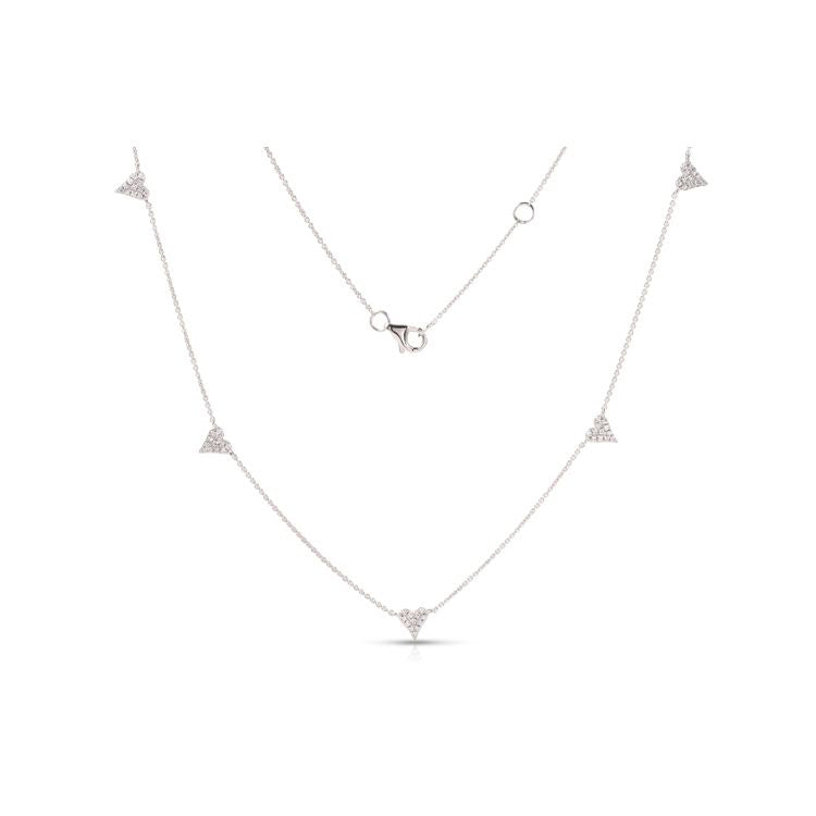 Hearts & Love Station Necklace .21ct