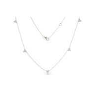 Hearts & Love Station Necklace .21ct
