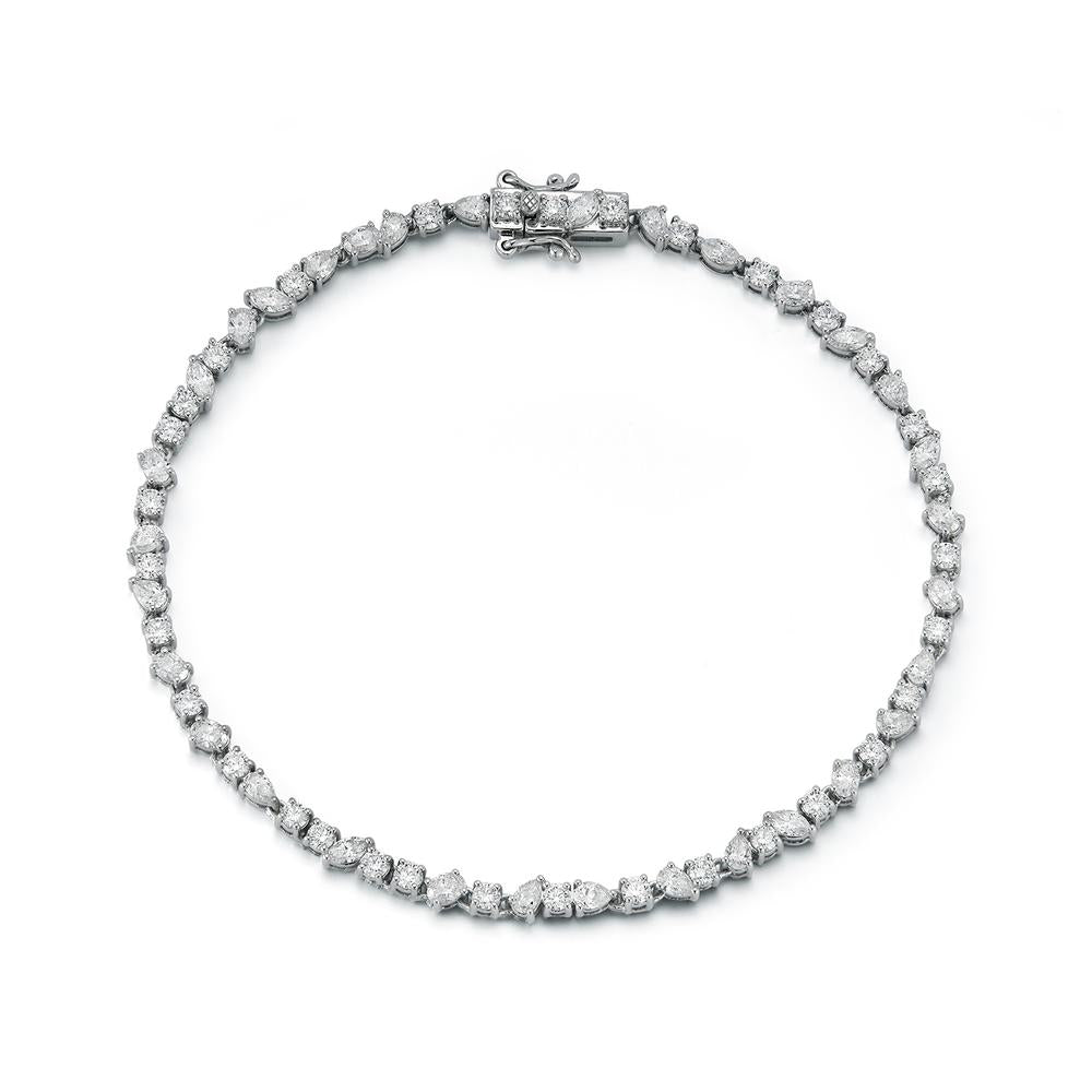 Multi Diamond Shape Wrist Tennis