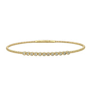 Bezel Beaded Flex Bangle