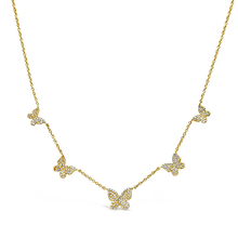 Load image into Gallery viewer, Butterfly Five Station Necklace