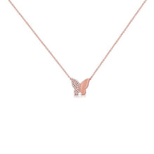 Load image into Gallery viewer, Diamond Butterfly Pendant Necklace