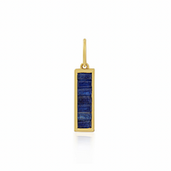 Deep Blue Baguette Bar Charm