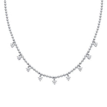 Load image into Gallery viewer, Diamond Ball Station Necklace (.99ct)