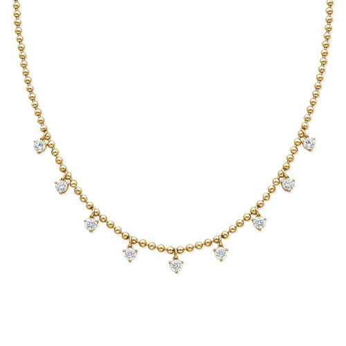 Diamond Ball Station Necklace (.99ct)