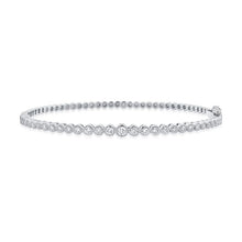 Load image into Gallery viewer, Diamond Bezel Ball Bangle (.75ct)
