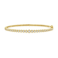 Diamond Bezel Ball Bangle (.75ct)