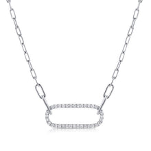 Load image into Gallery viewer, Diamond Link Paperclip Pendant Necklace (.39ct)