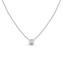 Load image into Gallery viewer, Diamond Solitaire Pendant Ball Necklace