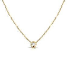 Load image into Gallery viewer, Diamond Solitaire Pendant Ball Necklace