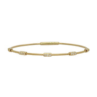Diamond Station Flex Bangle