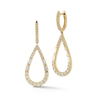 Diamond Pave Huggie Earrings