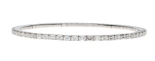 Load image into Gallery viewer, Extensible Tennis Bracelet Emerald Cut